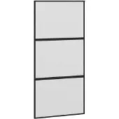 vidaXL Schiebetür Schwarz 102,5x205 cm Hartglas und Aluminium