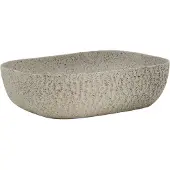 vidaXL Aufsatzwaschbecken Grau Rechteckig 48x37,5x13,5 cm Keramik