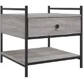 vidaXL Couchtisch Grau Sonoma 50x50x50 cm Holzwerkstoff