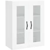 vidaXL Wandschrank Weiß 69,5x34x90 cm Holzwerkstoff