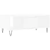vidaXL Couchtisch Weiß 90x50x36,5 cm Holzwerkstoff