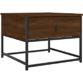 vidaXL Couchtisch Braun Eichen-Optik 51x51x40 cm Holzwerkstoff