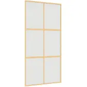 vidaXL Schiebetür Golden 102,5x205 cm Matt ESG-Glas und Aluminium