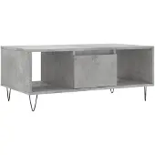 vidaXL Couchtisch Betongrau 90x50x36,5 cm Holzwerkstoff