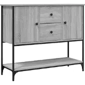 vidaXL Sideboard Grau Sonoma 100x36x85 cm Holzwerkstoff