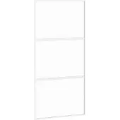 vidaXL Schiebetür Weiß 102,5x205 cm Hartglas und Aluminium