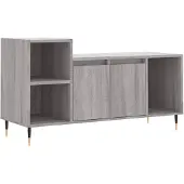 vidaXL TV-Schrank Grau Sonoma 100x35x55 cm Holzwerkstoff