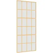 vidaXL Schiebetür Golden 90x205 cm Matt ESG-Glas und Aluminium