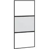 vidaXL Schiebetür Schwarz 102,5x205 cm Hartglas und Aluminium
