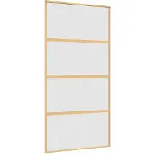 vidaXL Schiebetür Golden 102,5x205 cm Matt ESG-Glas und Aluminium