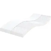 vidaXL Schaumstoffmatratze Weiß 90x200 cm 7-Zonen Härtegrad 20 ILD