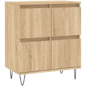 vidaXL Sideboard Sonoma-Eiche 60x35x70 cm Holzwerkstoff