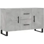 vidaXL Sideboard Betongrau 100x36x60 cm Holzwerkstoff