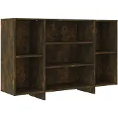 vidaXL Sideboard Räuchereiche 120x30x75 cm Holzwerkstoff