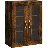 vidaXL Wandschrank Räuchereiche 69,5x34x90 cm