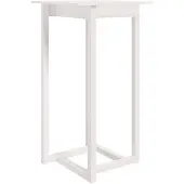 vidaXL Bartisch Weiß 60x60x110 cm Massivholz Kiefer