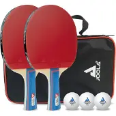 Joola , Tischtennis Schlägerset "Duo" mit 2 Schlägern und 3 Bällen