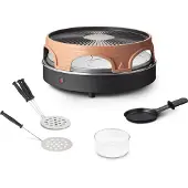 Emerio Pizzarette 3-in-1 Original – Raclette und Grill – Pizzaofen für 6 Personen - Gourmet-Set – PO-113255.4 – 1500W