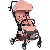 Kikkaboo | Kinderwagen Cloe | Pink, Leichtes Aluminium, 5-punkt-gurtsystem