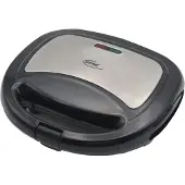 Elta Edelstahl Sandwichtoaster, ST-102, Edelstahl/Schwarz