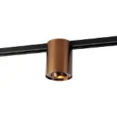 QAZQA Moderner 1-Phasen-Schienenstrahler Dunkelbronze - Iconic Rondoo Up