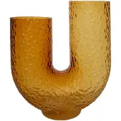 AYTM Arura High Glass Vase Bernstein - , Arura, Braun / Rost, Glas, Design