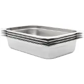vidaXL Gastronormbehälter 4 Stk. GN 1/1 100 mm Edelstahl