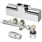 Oventrop Anschlussset Multiblock T-RTL vc, für Multiblock T-RTL/Uni SH, Eckform