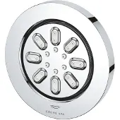 GROHE Seitenbrause Rainshower Aqua 7,5cm, 2 Stahlarten, chrom