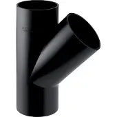 Geberit Pe Abzweig 368139161 DN 125/125, 45Grad, PE-HD