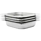 vidaXL Gastronormbehälter 4 Stk. GN 1/2 65 mm Edelstahl