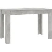 vidaXL Esstisch Betongrau 120x60x76 cm Holzwerkstoff