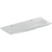 Geberit Möbelwaschtisch iCon 120x48cm, Hahnl. li + re, o. ÜL, weiß