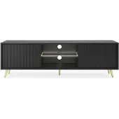 Selsey TV Schrank Board Sideboard Fernsehtisch Fernsehschrank Mit Lamellen 135 c