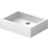 Duravit Aufsatzbecken VERO ohne Überlauf, Hahnlochbank, 500 x 380 m weiß