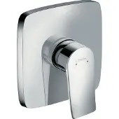 Hansgrohe Metris Brausenmischer Unterputz Fertigset eckig Chrom