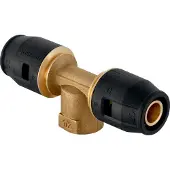Geberit PushFit T-Stück mit Innengewinde CW617N, d 25mm, Rp 3/4″, d1 25mm 652362001