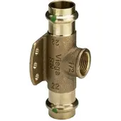 Viega Wandscheiben-T-Stück SANPRESS 2217.3 644864, 15x1/2x15mm