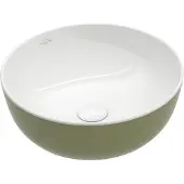Villeroy & Boch V&B Aufsatzwaschtisch Artis d 43cm, o. HL, ohne Überlauf, Sage Green