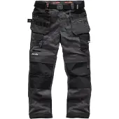 Scruffs & Tramps Arbeitshose mit Holstertaschen „Pro Flex“, anthrazit Größe 94 lang