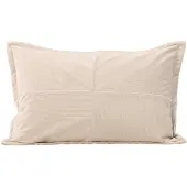 XL mobler | Dekorativer Kissenbezug Farrah Beige Polyester 40x60 cm | NADUVI