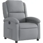 vidaXL Relaxsessel Hellgrau Stoff