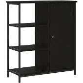 vidaXL Sideboard Schwarz 70x30x80 cm Holzwerkstoff