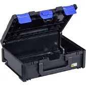 Allit Aufbewahrungsbox EuroPlus MetaBox 145 schwarz/blau