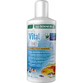 Dennerle Vital Elixir, 250 ml - Wasseraufbereiter mit wichtigen Vitaminen, Vitalstoffen und Spurenelementen, Schutz und Vitalität für Fische