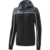 Erima CHANGE Trainingsjacke mit Kapuze 40 black grey/slate grey/weiß