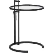 ClassiCon - Adjustable Table E1027, schwarz / Kristallglas