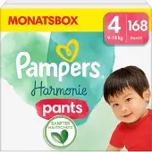 Pampers Harmonie Pants Gr. 4, 9-15 kg, Monatsbox (1x168 Windeln) 8006540867952