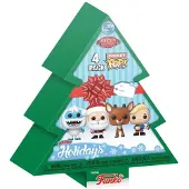 Funko POP! Rudolph mit der roten Nase Pocket POP! Vinyl Figuren 4er-Pack Tree Holiday 4 cm