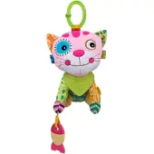 Bali Bazoo Kuscheltier C-Ring Greifling Activity Spielzeug Plüschtier ab Geburt rosa